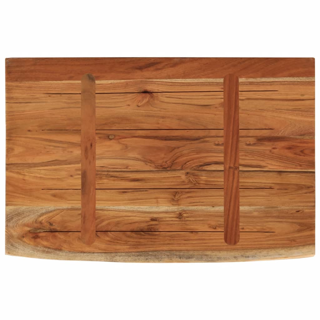 vidaXL Raft perete 70x40x2,5 cm dreptunghiular lemn acacia margine vie vidaXL Raft perete 70x40x2,5 cm dreptunghiular lemn acacia margine vie