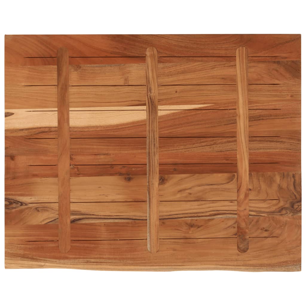 vidaXL Blat birou 90x80x2,5 cm dreptunghiular lemn acacia margine vie