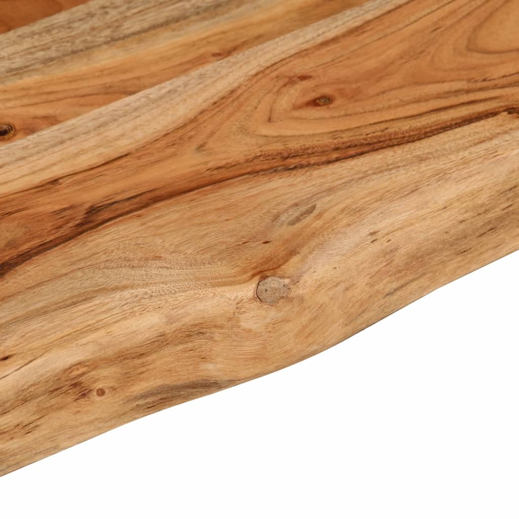vidaXL Raft perete 90x20x3,8 cm dreptunghiular lemn acacia margine vie vidaXL Raft perete 90x20x3,8 cm dreptunghiular lemn acacia margine vie