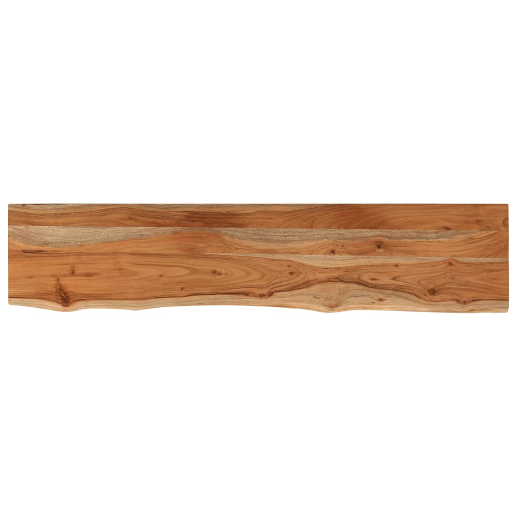 vidaXL Raft perete 110x20x3,8cm dreptunghiular lemn acacia margine vie vidaXL Raft perete 110x20x3,8cm dreptunghiular lemn acacia margine vie