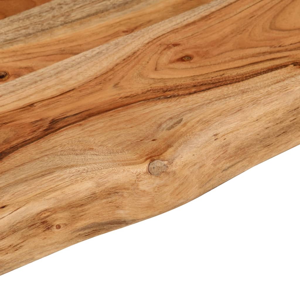 vidaXL Raft perete 120x20x3,8cm dreptunghiular lemn acacia margine vie vidaXL Raft perete 120x20x3,8cm dreptunghiular lemn acacia margine vie
