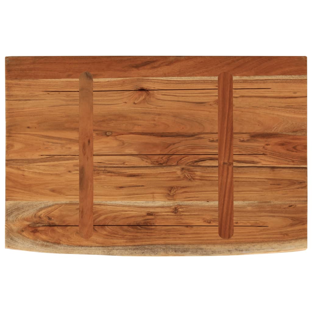 vidaXL Raft perete 50x30x3,8 cm dreptunghiular lemn acacia margine vie vidaXL Raft perete 50x30x3,8 cm dreptunghiular lemn acacia margine vie
