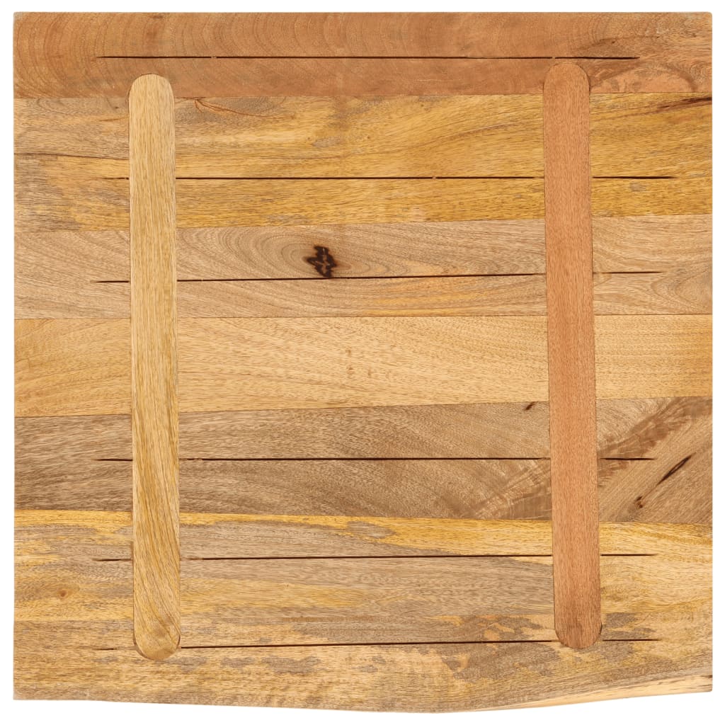 vidaXL Blat de masă margine naturală, 40x40x2,5 cm, lemn masiv mango vidaXL Blat de masă margine naturală, 40x40x2,5 cm, lemn masiv mango