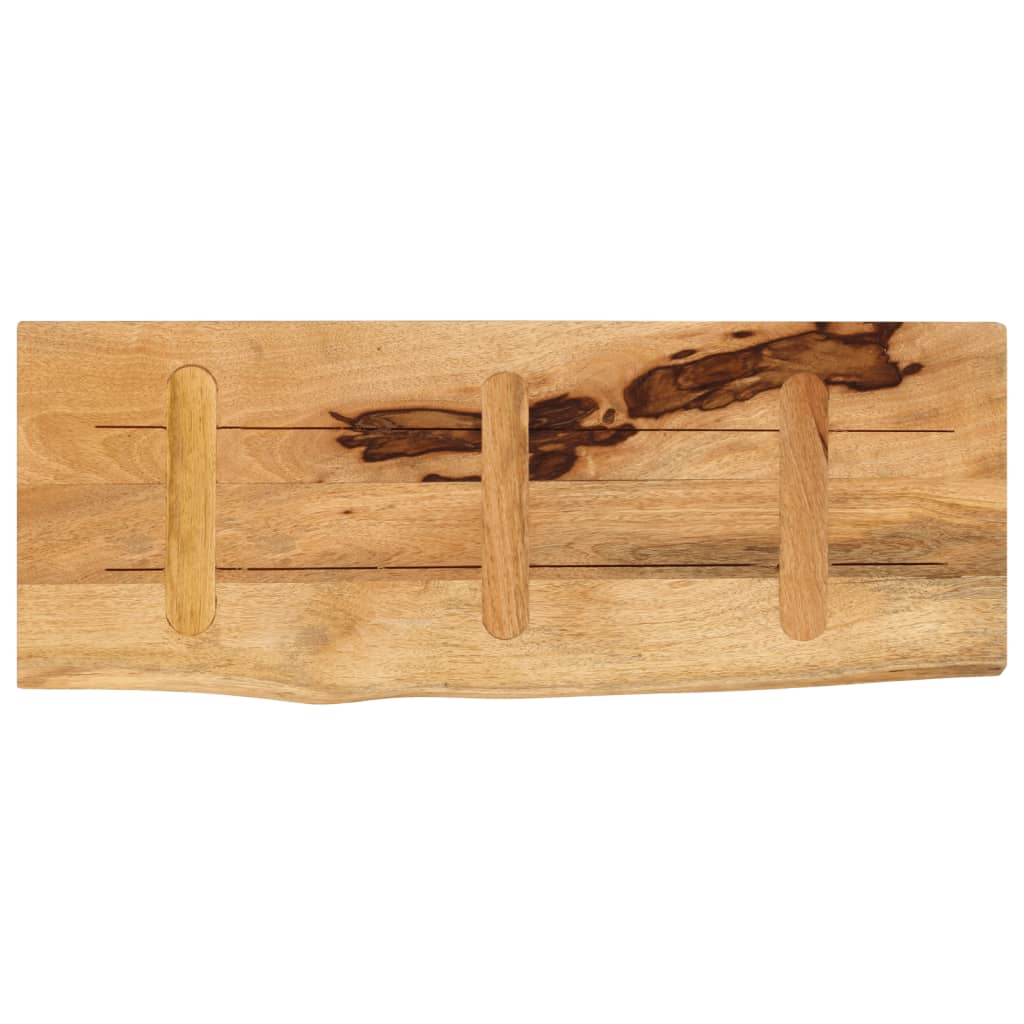 vidaXL Blat de masă margine naturală, 90x40x2,5 cm, lemn masiv mango vidaXL Blat de masă margine naturală, 90x40x2,5 cm, lemn masiv mango