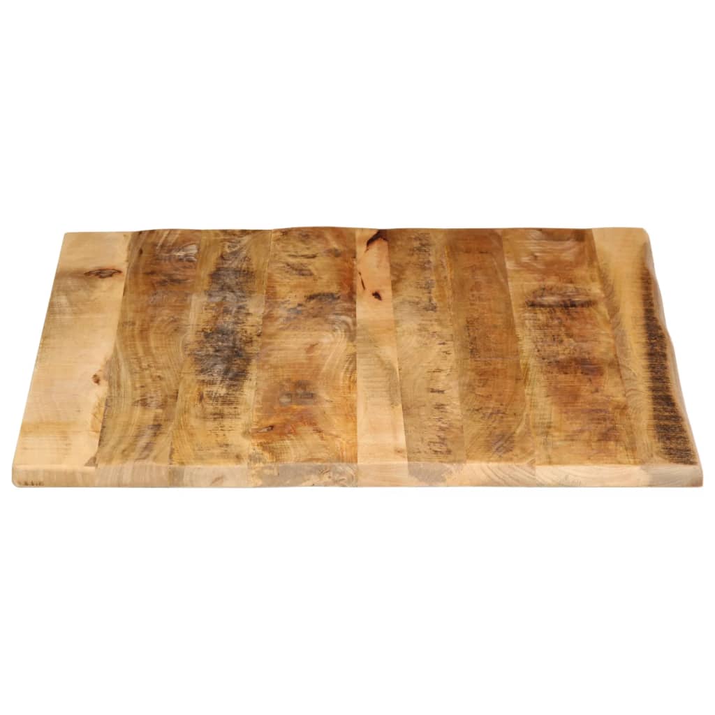 vidaXL Blat de masă margine naturală, 100x80x2,5 cm, lemn masiv mango vidaXL Blat de masă margine naturală, 100x80x2,5 cm, lemn masiv mango