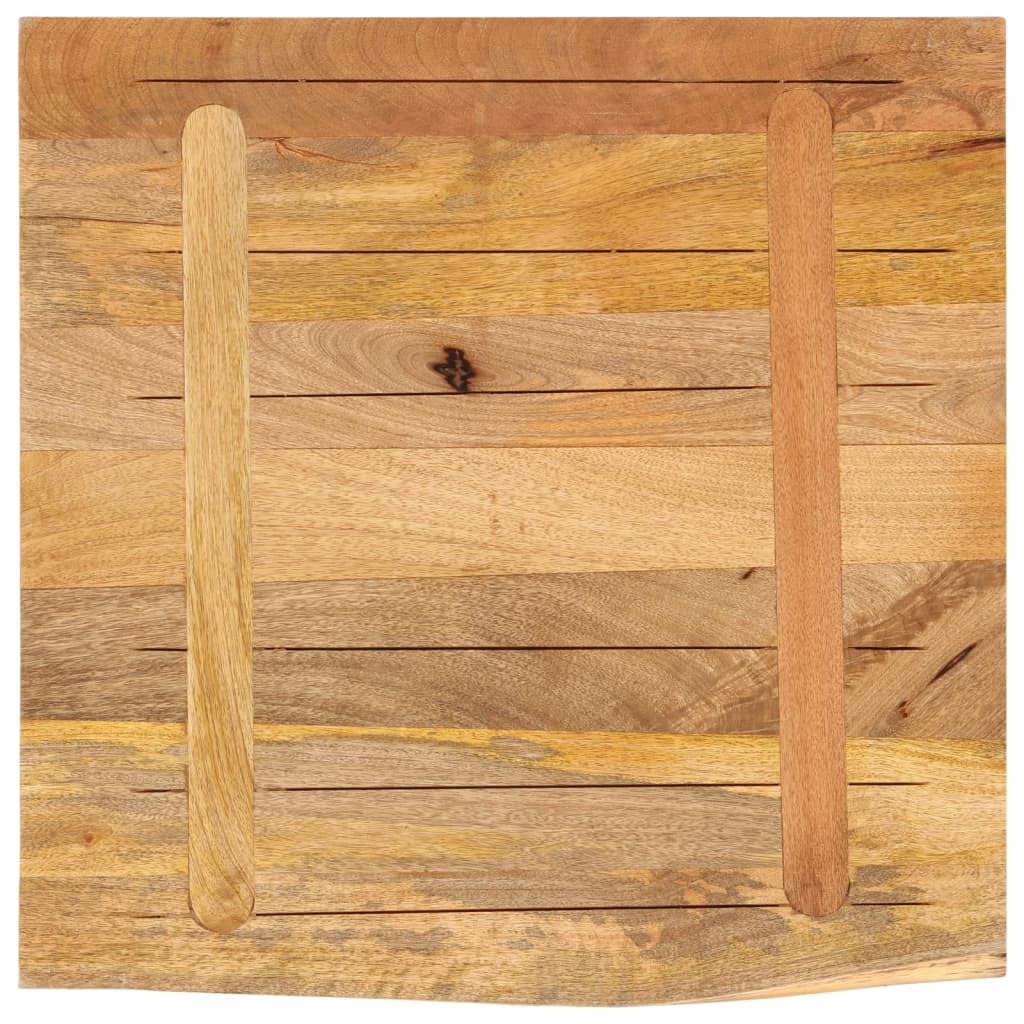 vidaXL Blat de masă margine naturală, 40x40x3,8 cm, lemn masiv mango vidaXL Blat de masă margine naturală, 40x40x3,8 cm, lemn masiv mango
