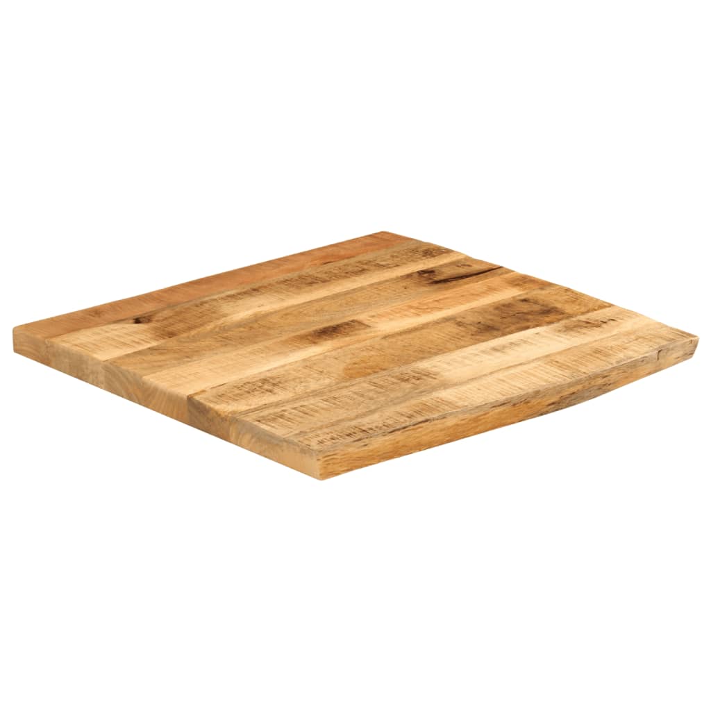 vidaXL Blat de masă margine naturală, 80x80x3,8 cm, lemn masiv mango vidaXL Blat de masă margine naturală, 80x80x3,8 cm, lemn masiv mango