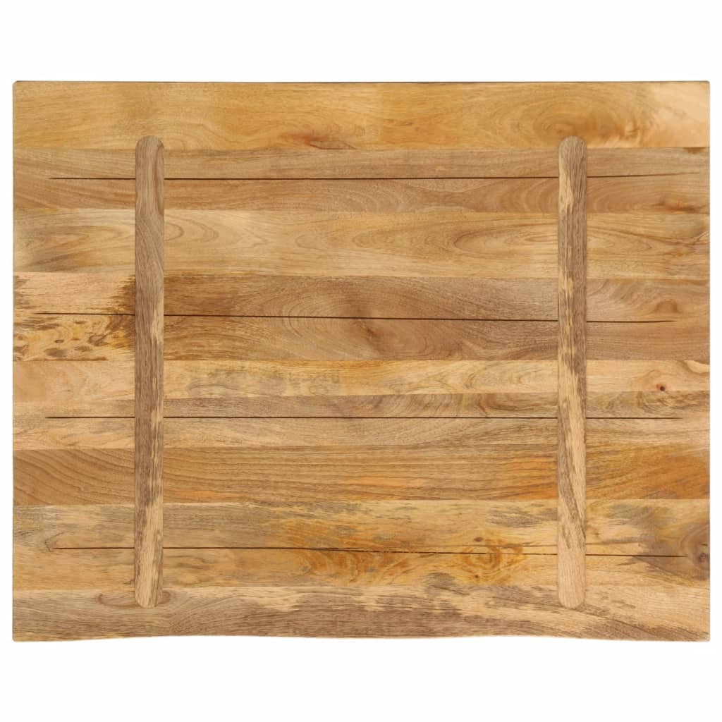 vidaXL Blat de masă margine naturală, 110x80x3,8 cm, lemn masiv mango