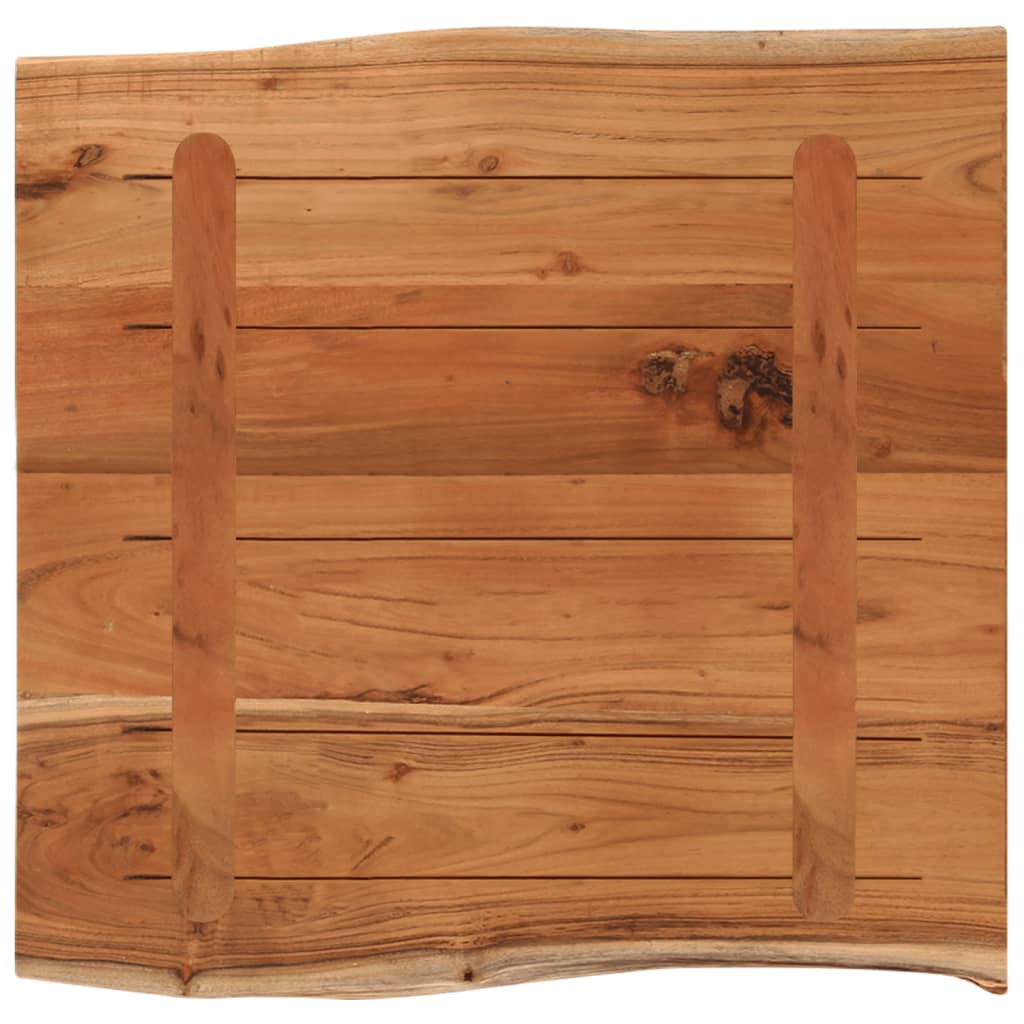 vidaXL Blat masă pătrat, 60x60x2,5 cm lemn masiv acacia contur natural vidaXL Blat masă pătrat, 60x60x2,5 cm lemn masiv acacia contur natural