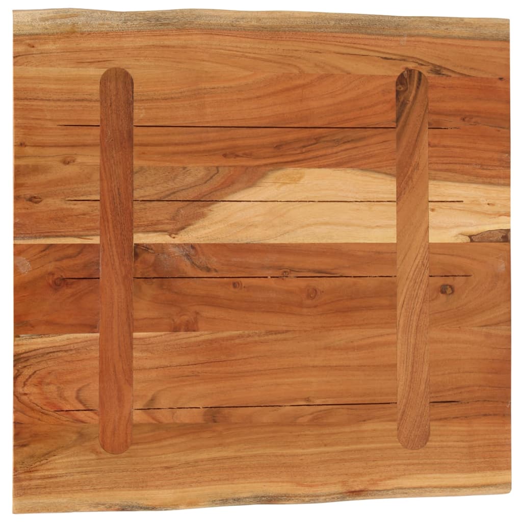 vidaXL Blat de masă pătrată 40x40x3,8 cm lemn masiv acacia margine vie