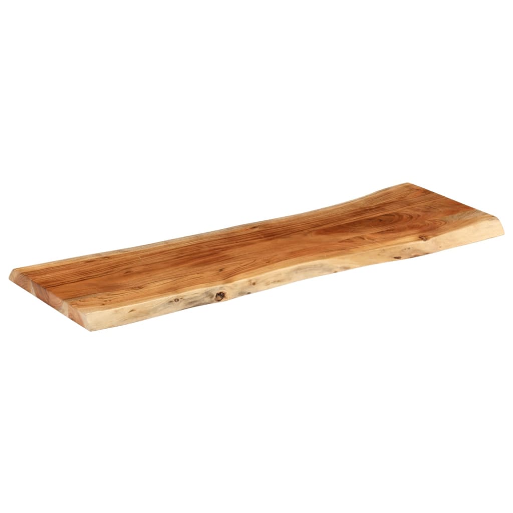 vidaXL Blat masă 110x40x3,8 cm dreptunghiular lemn acacia margine vie