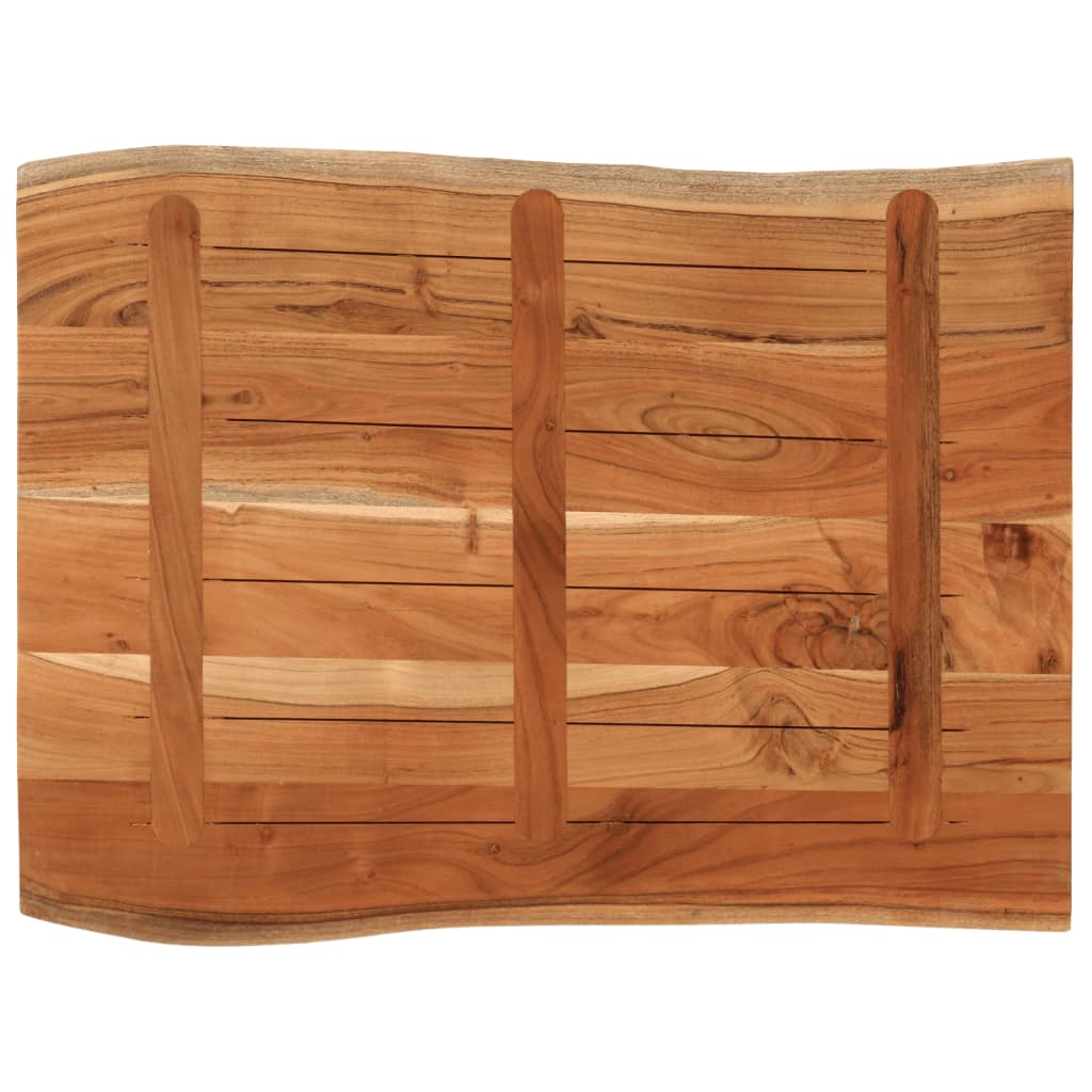 vidaXL Blat masă, 90x60x3,8 cm, dreptunghiular lemn acacia margine vie vidaXL Blat masă, 90x60x3,8 cm, dreptunghiular lemn acacia margine vie