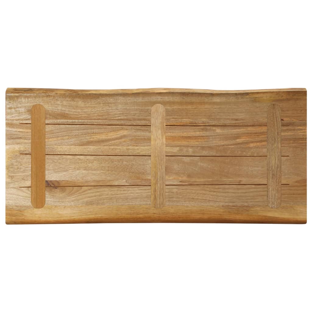 vidaXL Blat masă, contur natural, 100x40x2,5 cm, lemn masiv mango brut