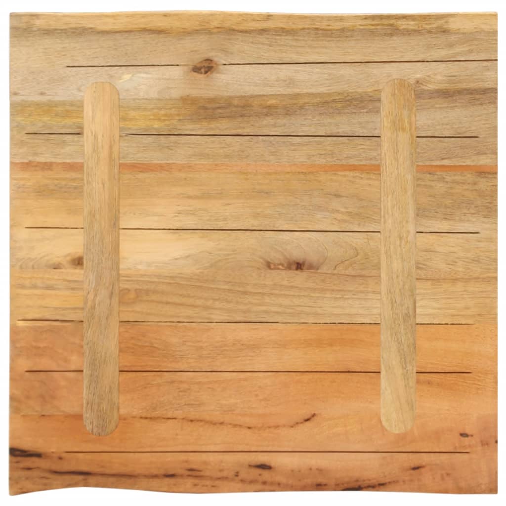 vidaXL Blat masă cu margini naturale, 40x40x2,5 cm, lemn masiv mango vidaXL Blat masă cu margini naturale, 40x40x2,5 cm, lemn masiv mango