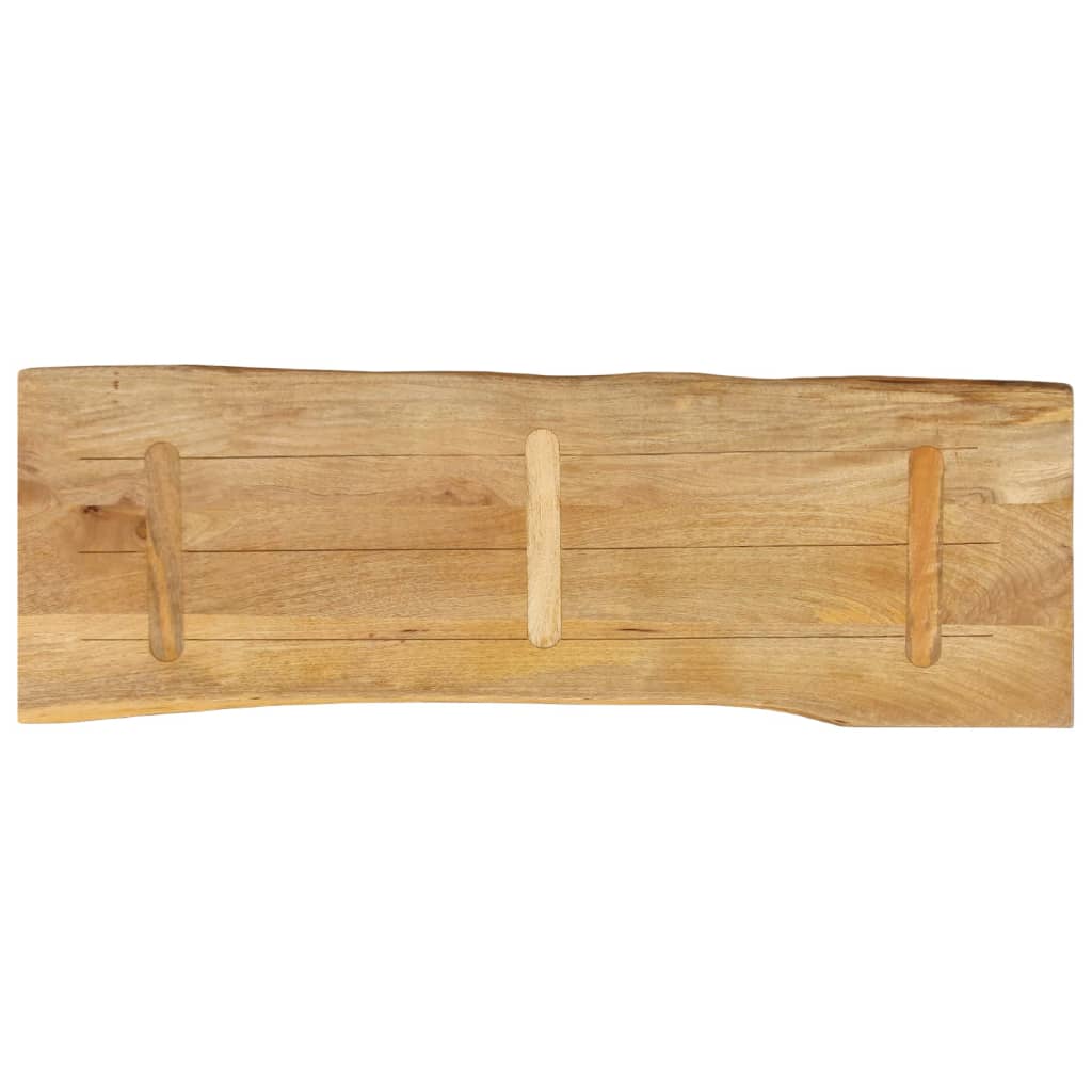 vidaXL Blat masă cu margini naturale, 110x40x2,5 cm, lemn masiv mango vidaXL Blat masă cu margini naturale, 110x40x2,5 cm, lemn masiv mango