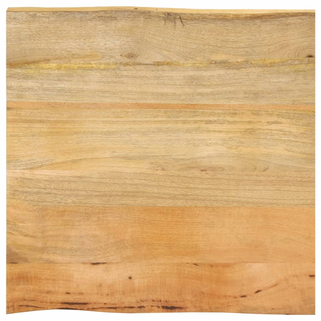 vidaXL Blat Masa 80x80x2,5 cm Live Edge Lemn Masiv Mango