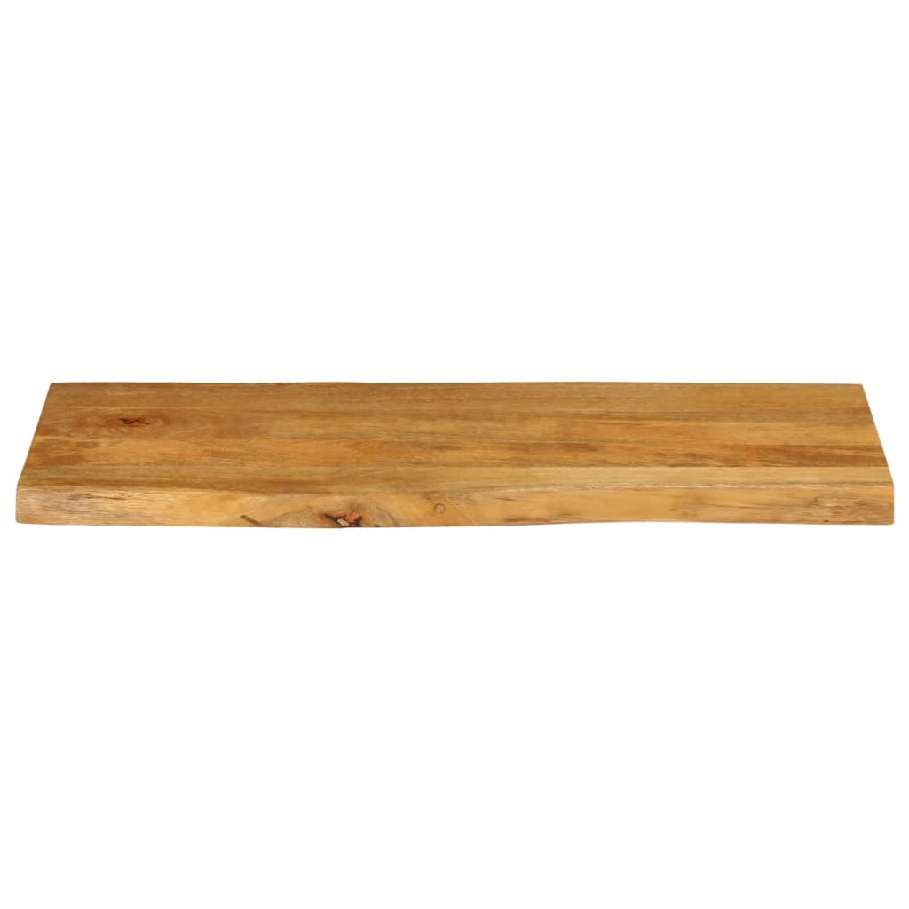 vidaXL Blat masă cu margini naturale, 100x40x2,5 cm, lemn masiv mango