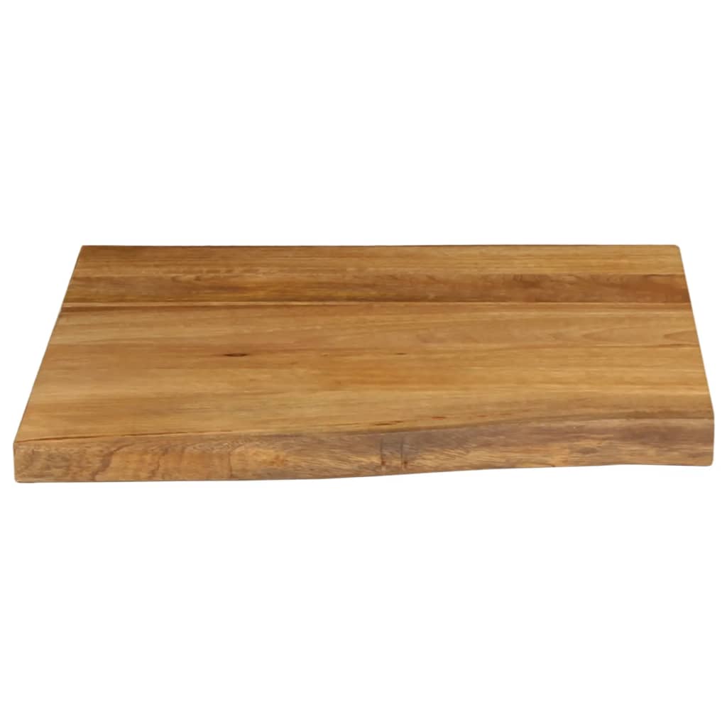 vidaXL Blat Masa 80x80x2,5 cm Live Edge Lemn Masiv Mango