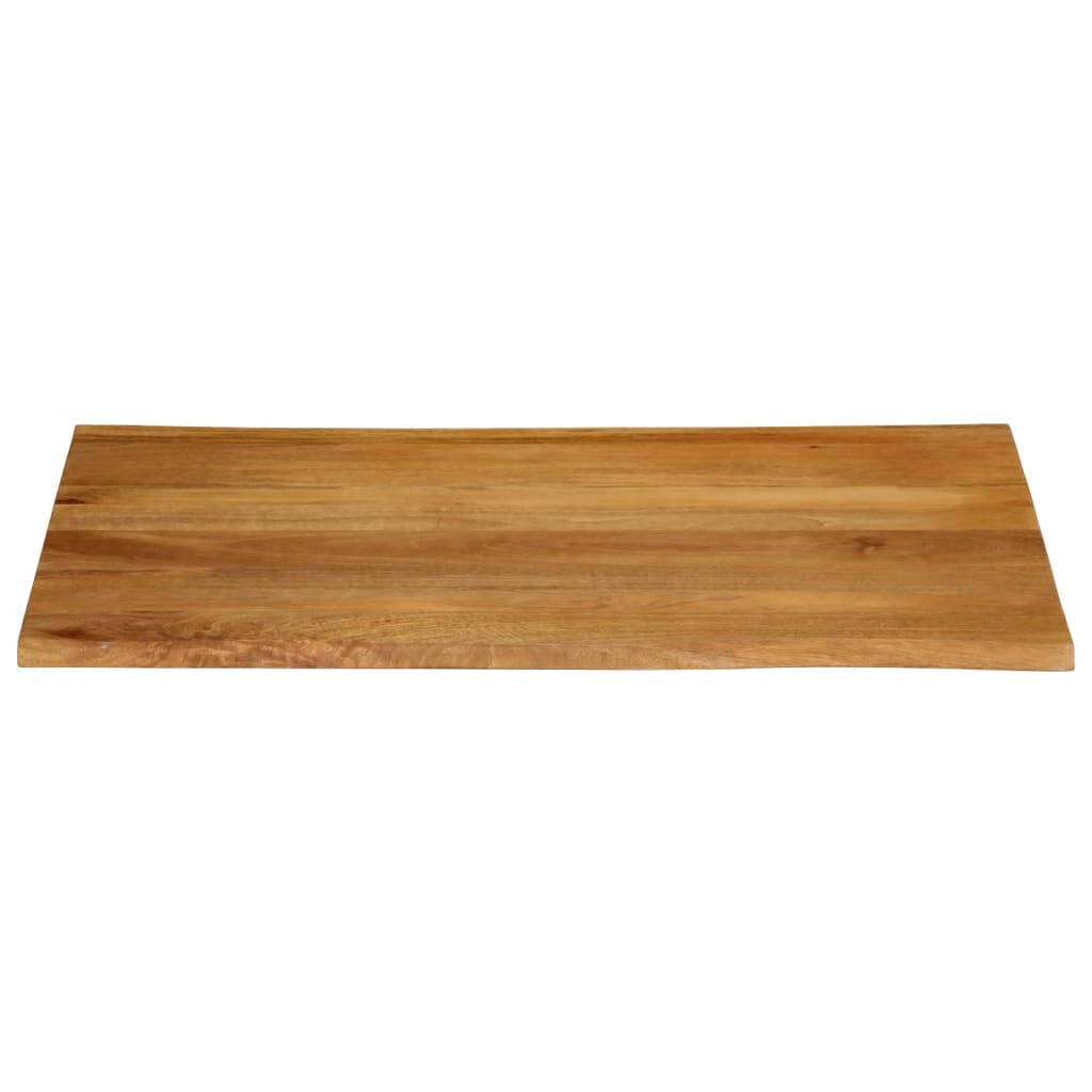 vidaXL Blat masă cu margini naturale, 100x80x2,5 cm, lemn masiv mango