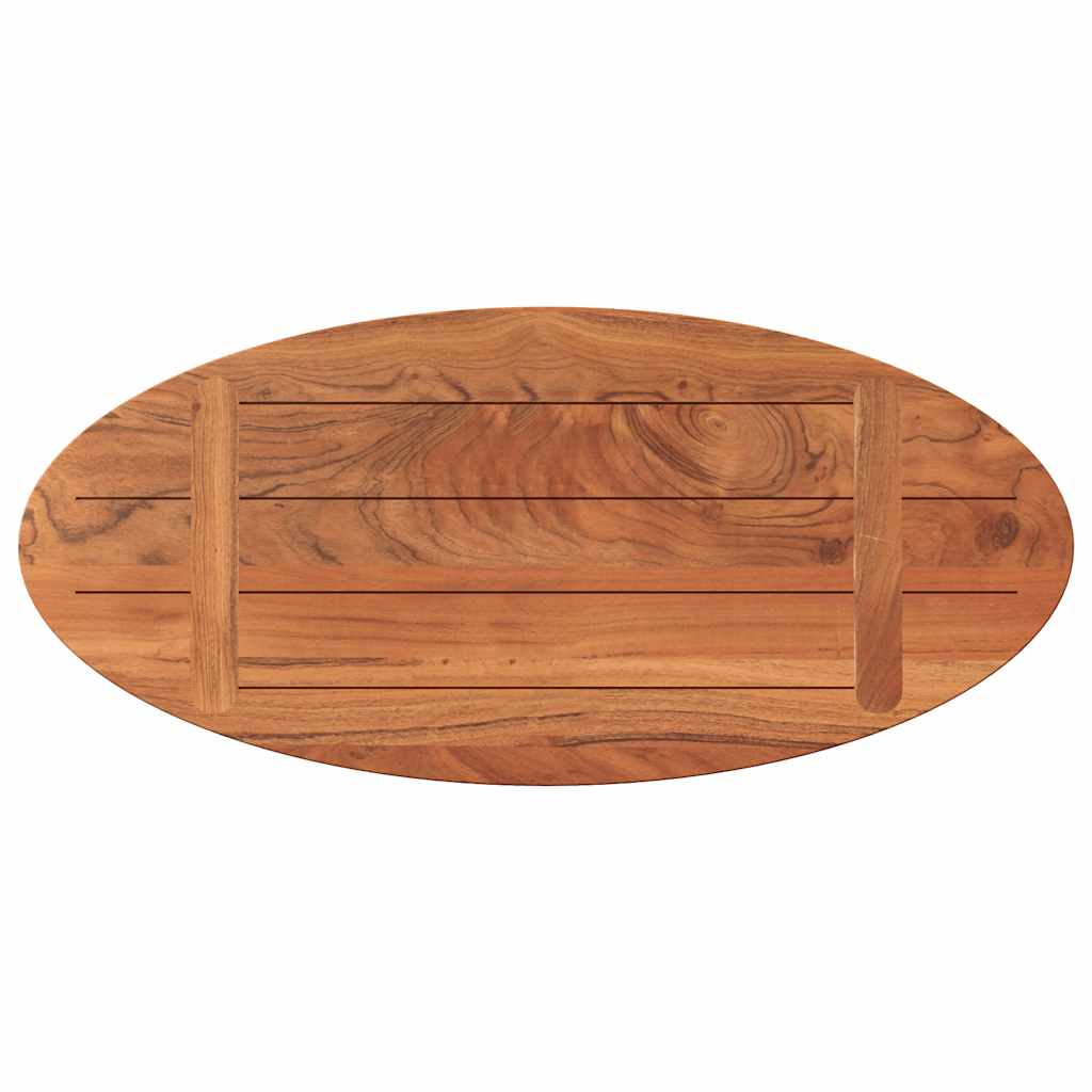 vidaXL Blat de masă oval, 80x40x3,8 cm, lemn masiv de acacia