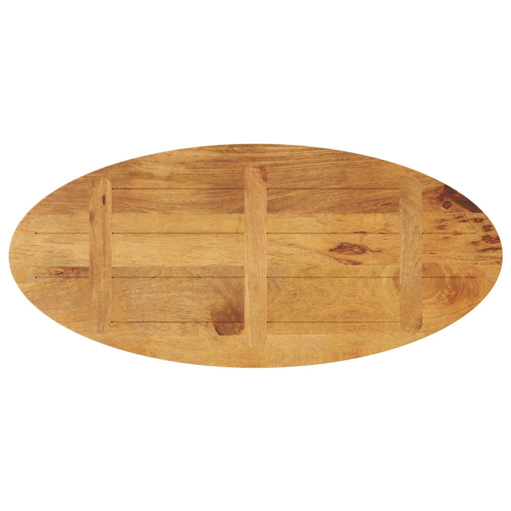 vidaXL Blat de masă oval, 140x50x3,8 cm, lemn masiv de mango