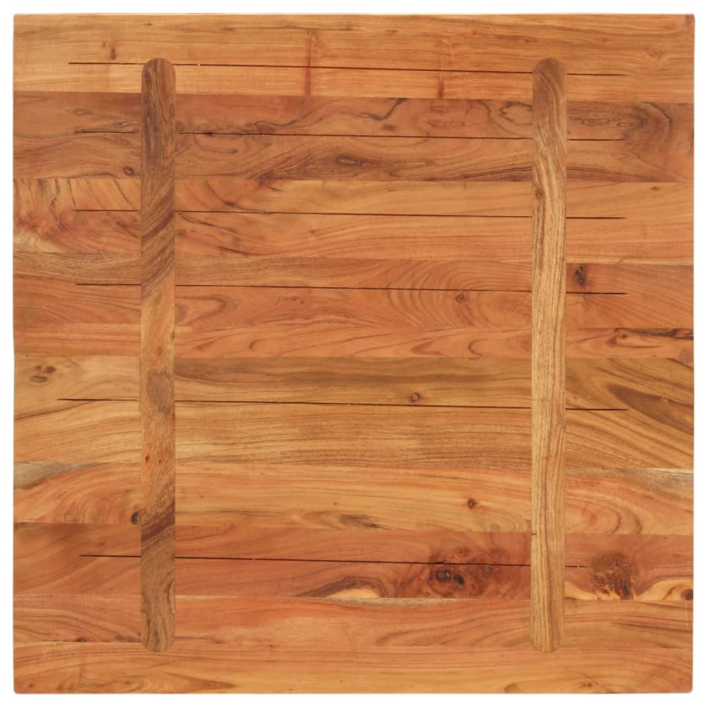 vidaXL Blat de masă, 90x90x2,5 cm, pătrat, lemn masiv de acacia