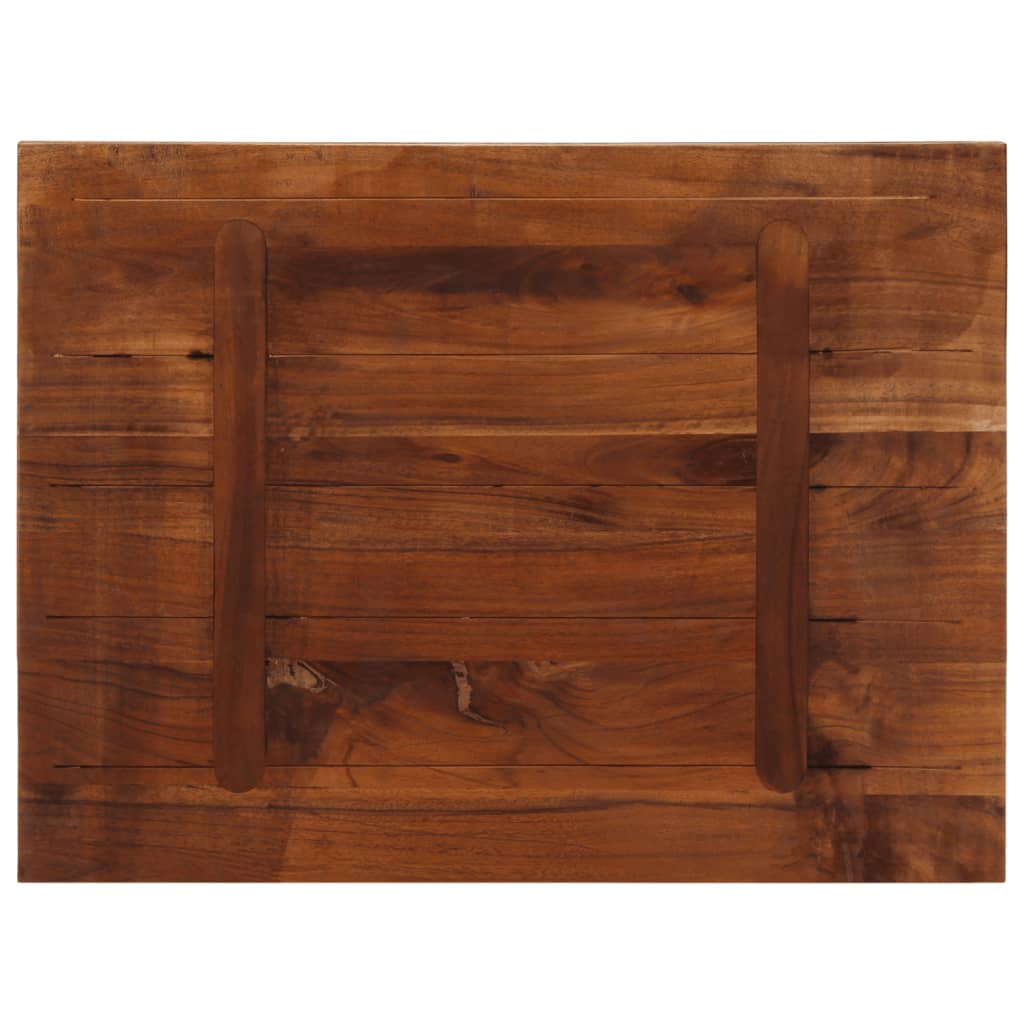 vidaXL Blat de masă,70x60x3,8 cm, dreptunghiular, lemn masiv reciclat