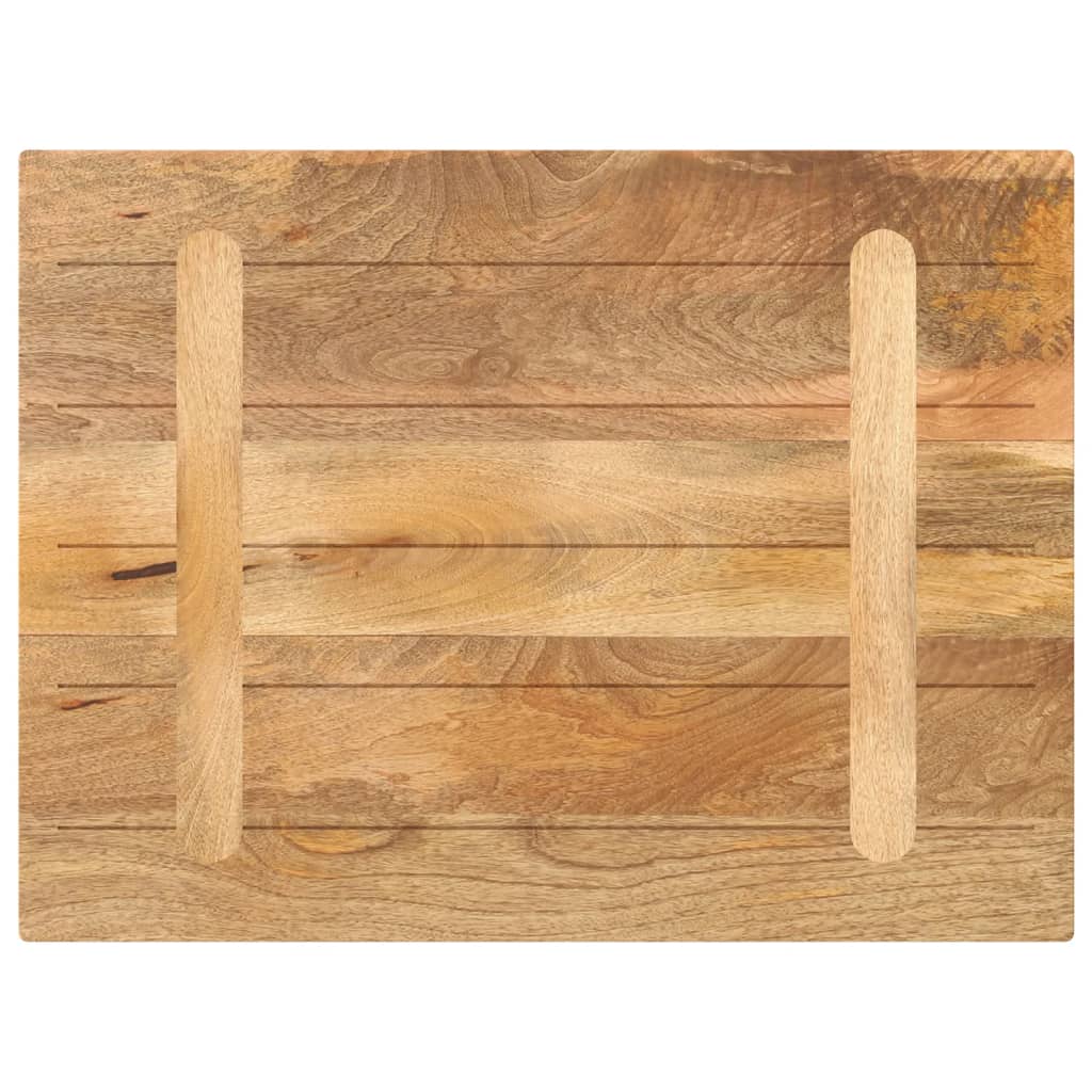 vidaXL Blat masă, 80x70x3,8 cm, dreptunghiular, lemn masiv de mango vidaXL Blat masă, 80x70x3,8 cm, dreptunghiular, lemn masiv de mango