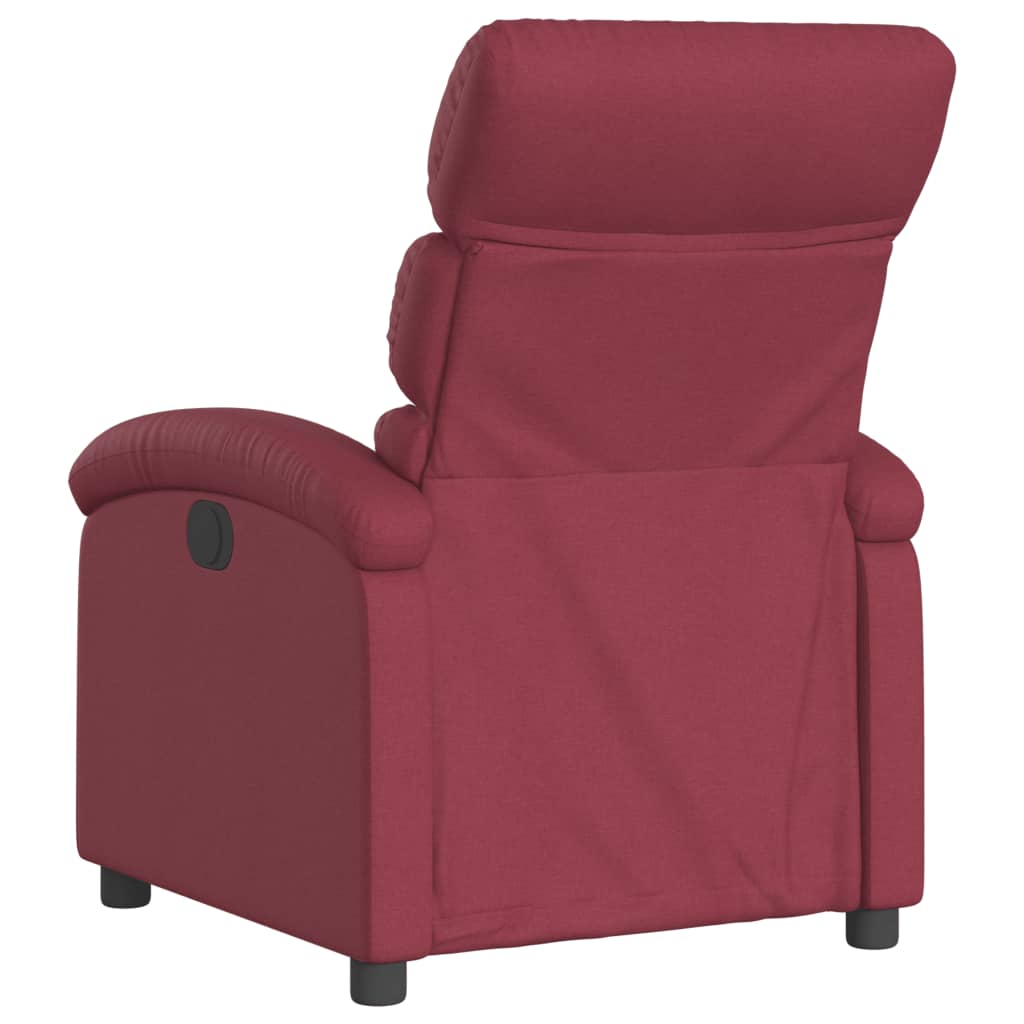 vidaXL Fotoliu rabatabil, roșu vin, material textil vidaXL Fotoliu rabatabil, roșu vin, material textil