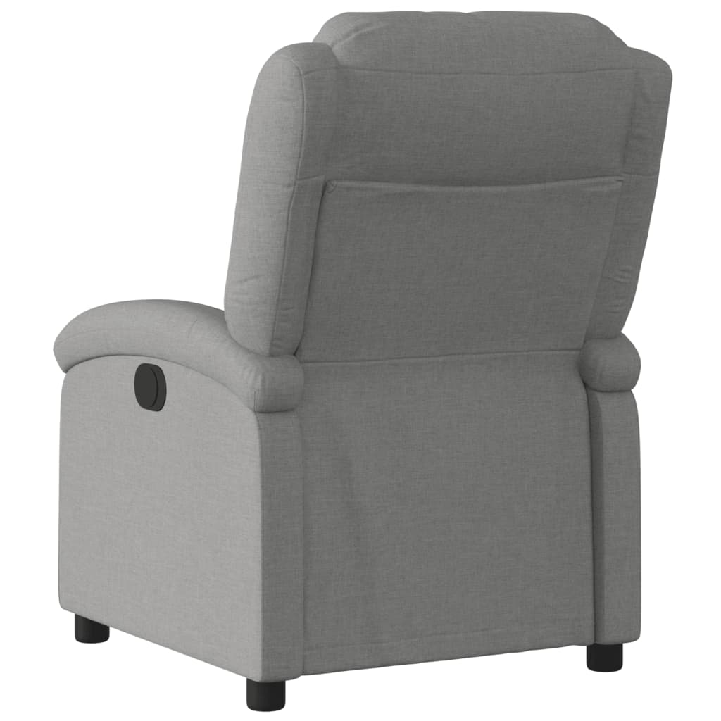 vidaXL Fotoliu rabatabil, gri închis, material textil