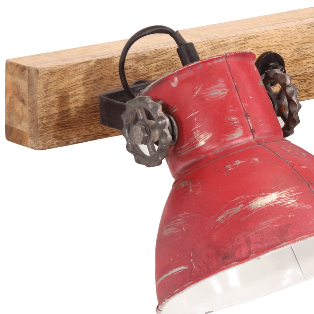 vidaXL Lampă de perete 25 W, roșu uzat, 90x25 cm, E27 vidaXL Lampă de perete 25 W, roșu uzat, 90x25 cm, E27