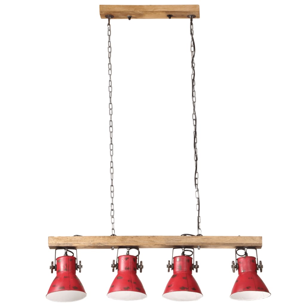 vidaXL Lampă de tavan 25 W, roșu, 90x24x111 cm, E27 vidaXL Lampă de tavan 25 W, roșu, 90x24x111 cm, E27