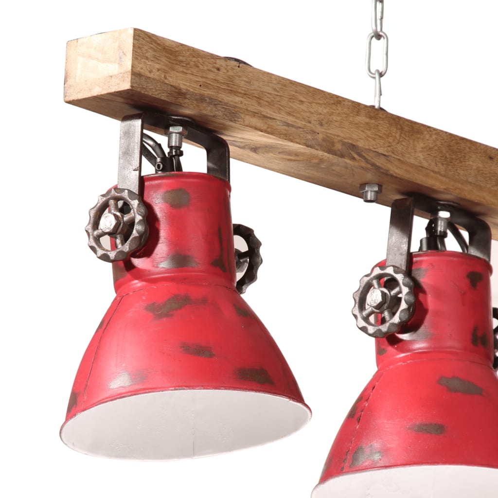 vidaXL Lampă de tavan 25 W, roșu, 90x24x111 cm, E27 vidaXL Lampă de tavan 25 W, roșu, 90x24x111 cm, E27