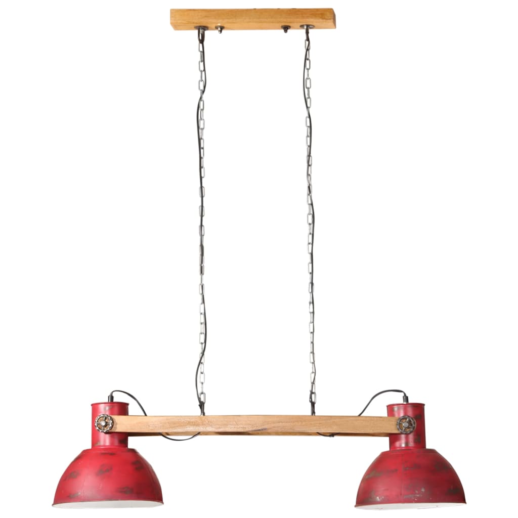 vidaXL Lampă suspendată 25 W, roșu uzat, 85x28x109 cm, E27 vidaXL Lampă suspendată 25 W, roșu uzat, 85x28x109 cm, E27