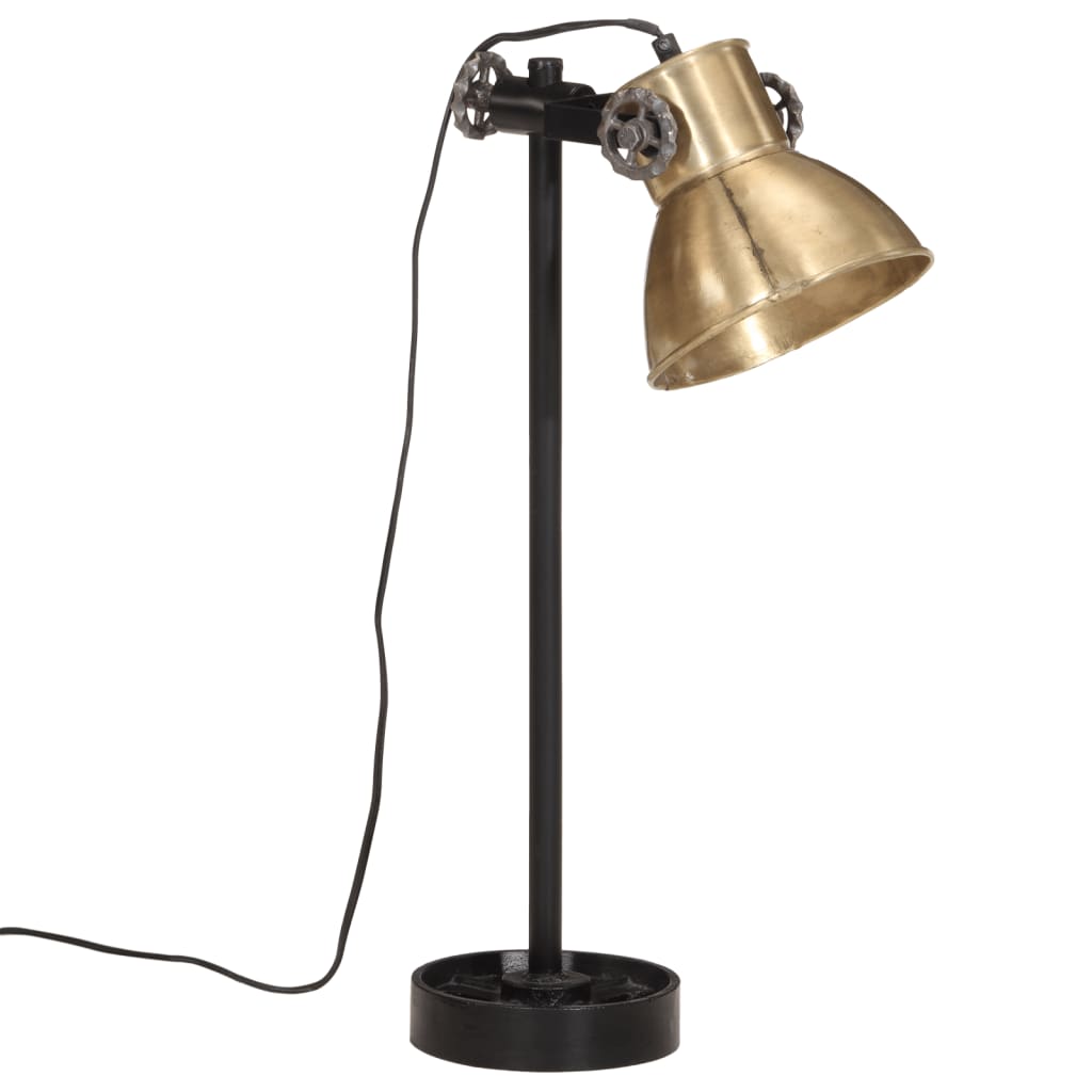 vidaXL Lampă de birou 25 W, alamă antichizată, 15x15x55 cm, E27 vidaXL Lampă de birou 25 W, alamă antichizată, 15x15x55 cm, E27