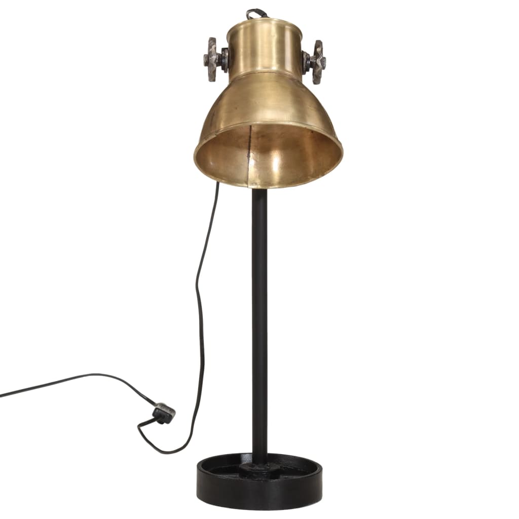 vidaXL Lampă de birou 25 W, alamă antichizată, 15x15x55 cm, E27 vidaXL Lampă de birou 25 W, alamă antichizată, 15x15x55 cm, E27