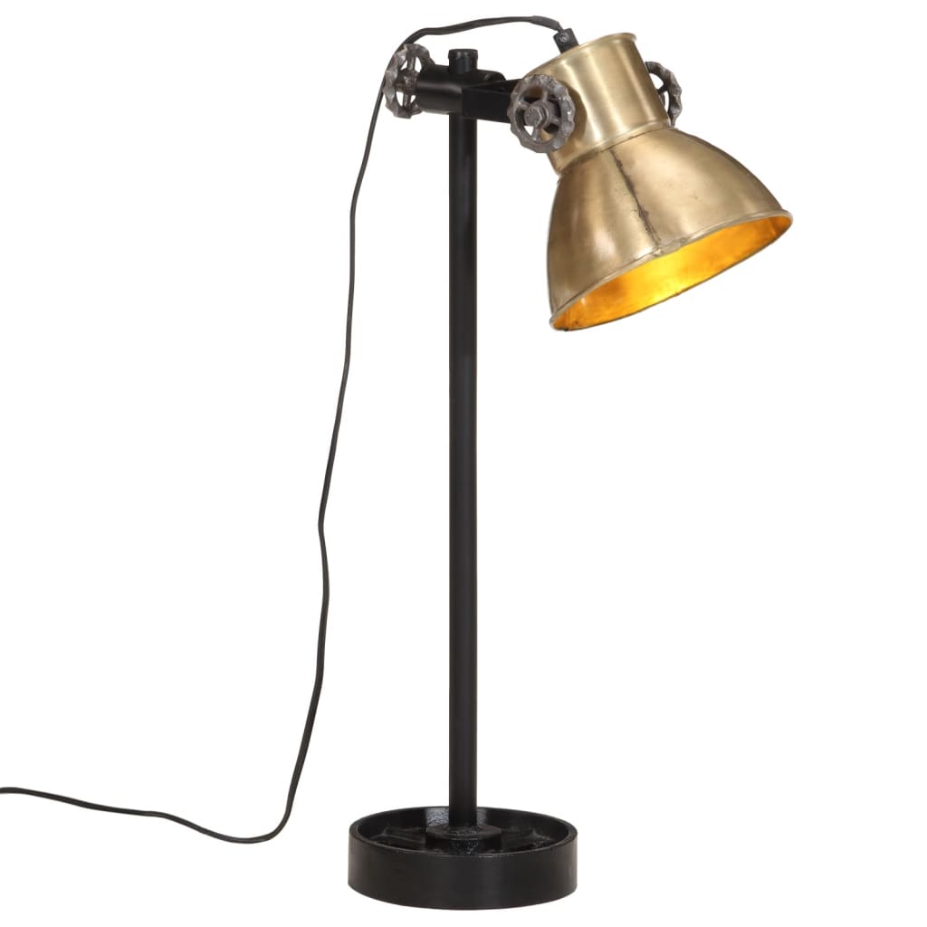 vidaXL Lampă de birou 25 W, alamă antichizată, 15x15x55 cm, E27 vidaXL Lampă de birou 25 W, alamă antichizată, 15x15x55 cm, E27