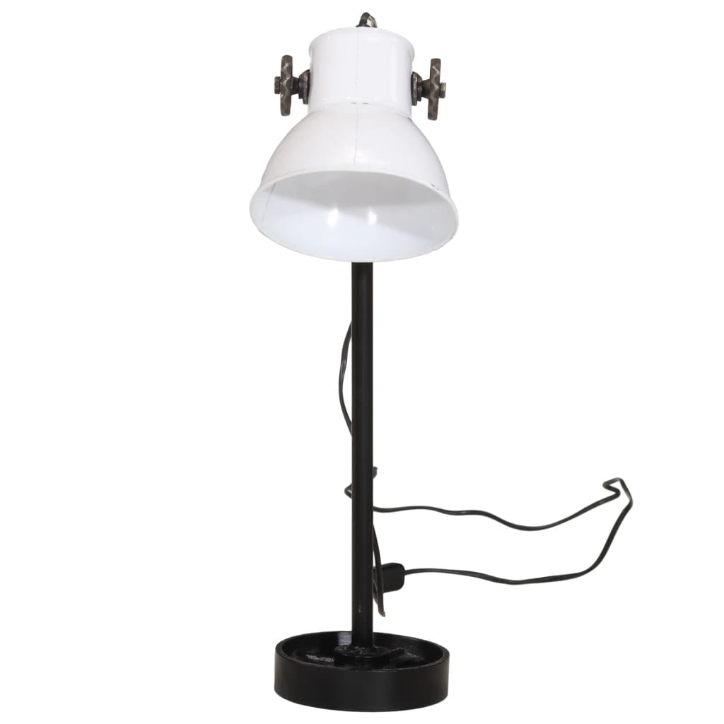 vidaXL Lampă de birou, alb, 15x15x55 cm, 25 W, E27 vidaXL Lampă de birou, alb, 15x15x55 cm, 25 W, E27