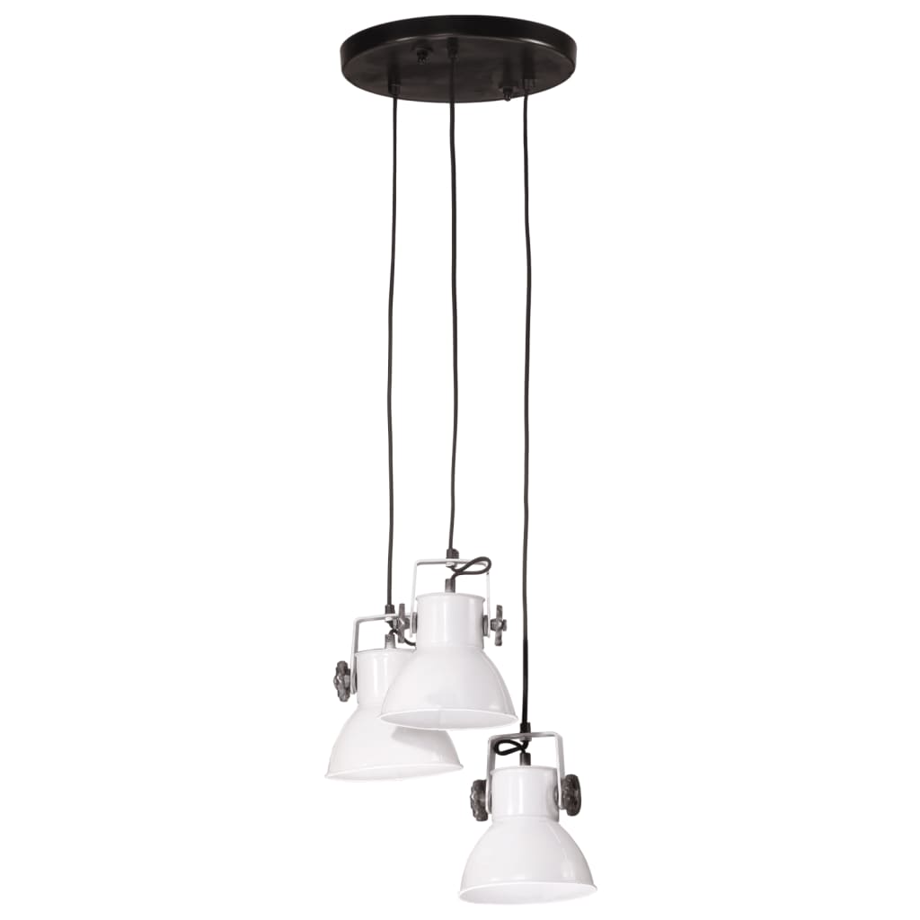 vidaXL Lampă suspendată, alb, 30x30x100 cm, 25 W, E27 vidaXL Lampă suspendată, alb, 30x30x100 cm, 25 W, E27