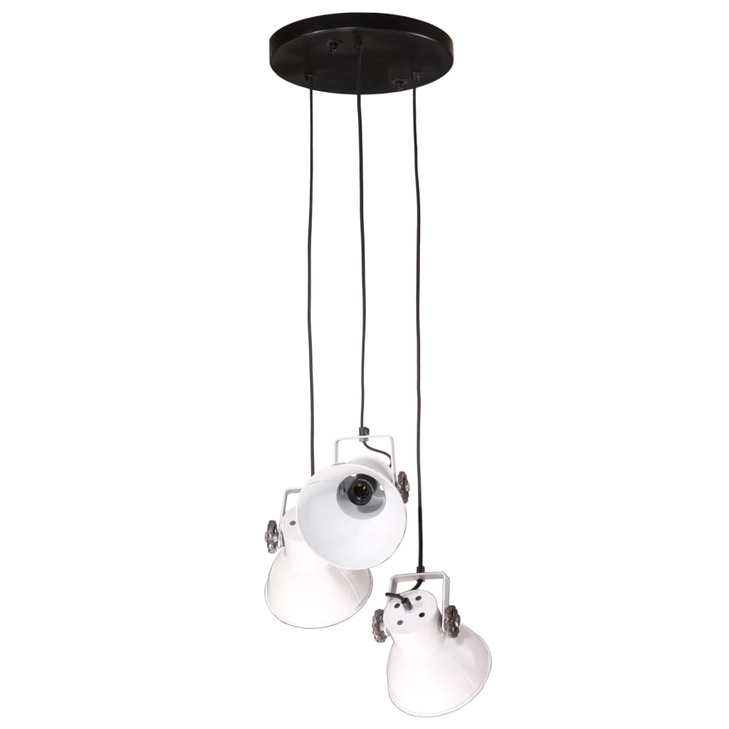 vidaXL Lampă suspendată, alb, 30x30x100 cm, 25 W, E27 vidaXL Lampă suspendată, alb, 30x30x100 cm, 25 W, E27