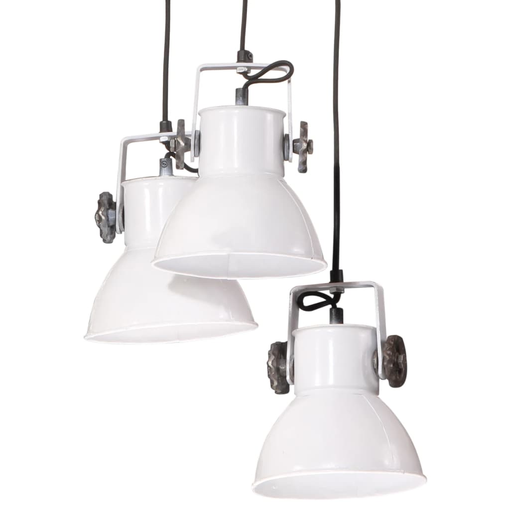 vidaXL Lampă suspendată, alb, 30x30x100 cm, 25 W, E27 vidaXL Lampă suspendată, alb, 30x30x100 cm, 25 W, E27