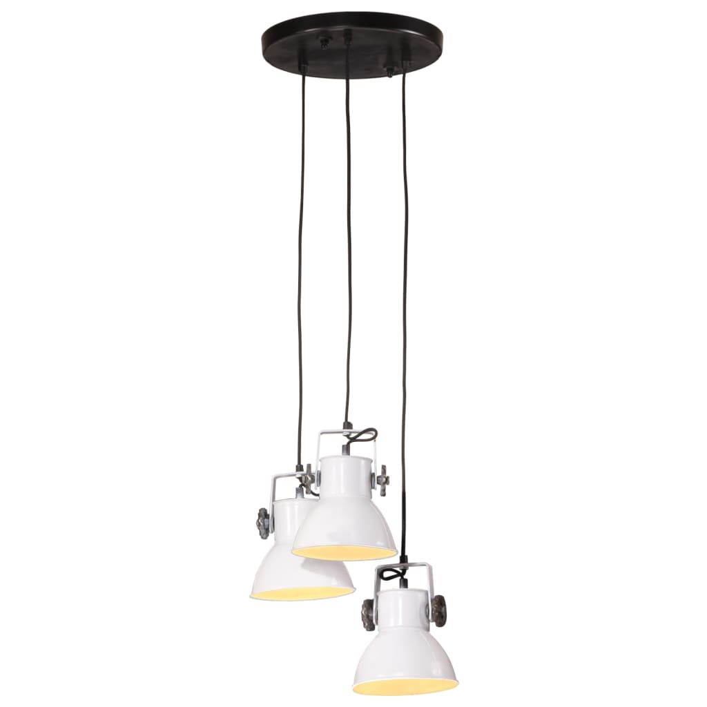vidaXL Lampă suspendată, alb, 30x30x100 cm, 25 W, E27 vidaXL Lampă suspendată, alb, 30x30x100 cm, 25 W, E27