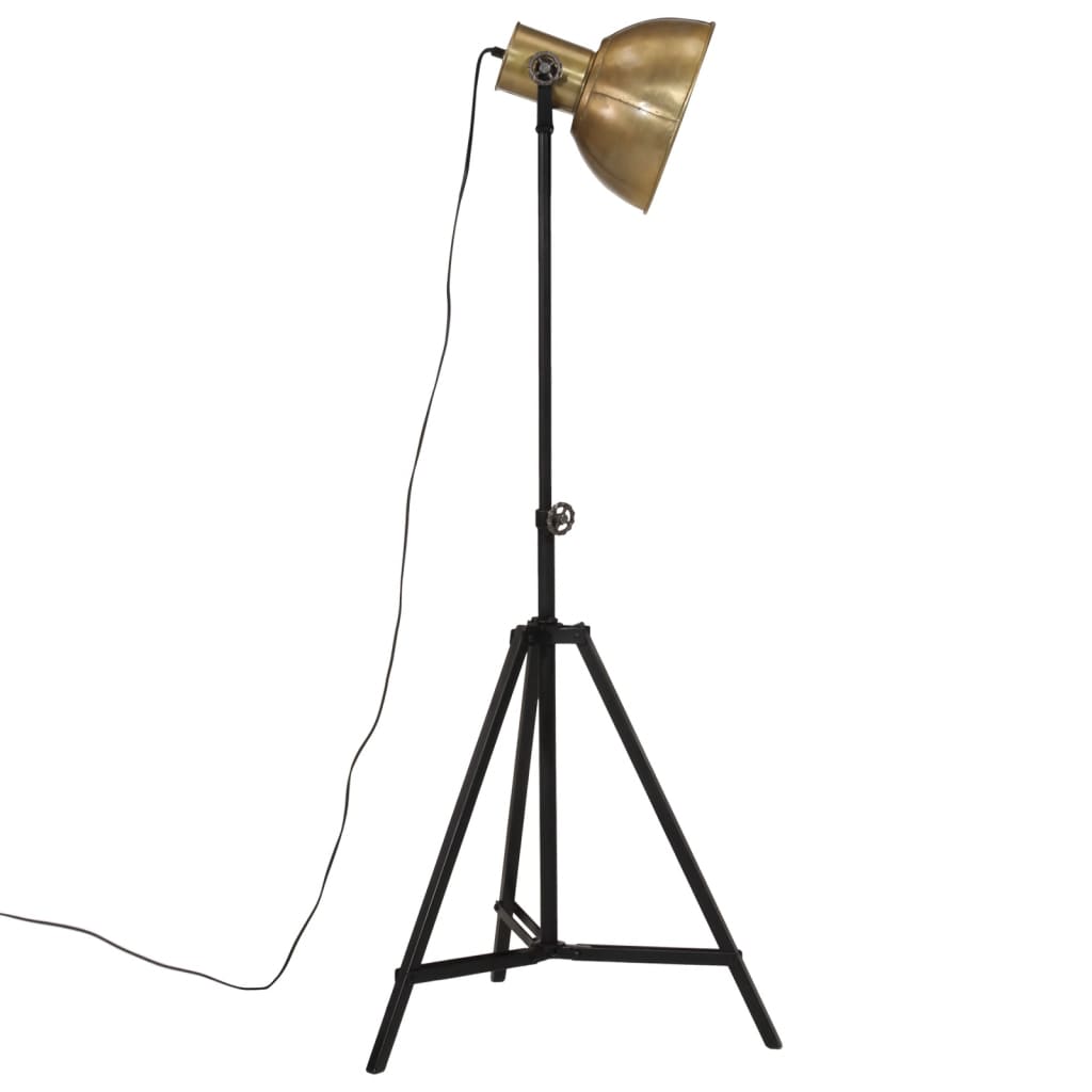 vidaXL Lampă de podea 25 W, alamă antichizată, 61x61x90/150 cm, E27 vidaXL Lampă de podea 25 W, alamă antichizată, 61x61x90/150 cm, E27