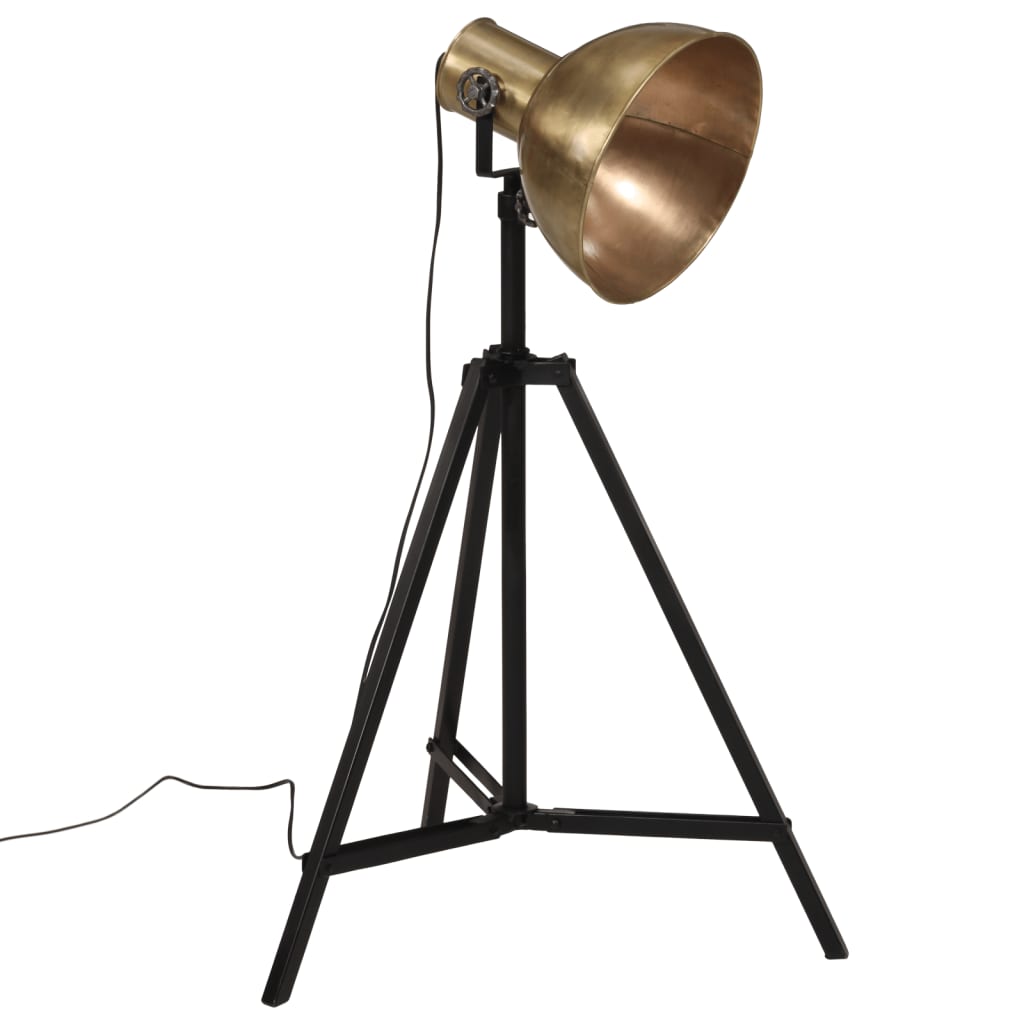 vidaXL Lampă de podea 25 W, alamă antichizată, 61x61x90/150 cm, E27 vidaXL Lampă de podea 25 W, alamă antichizată, 61x61x90/150 cm, E27