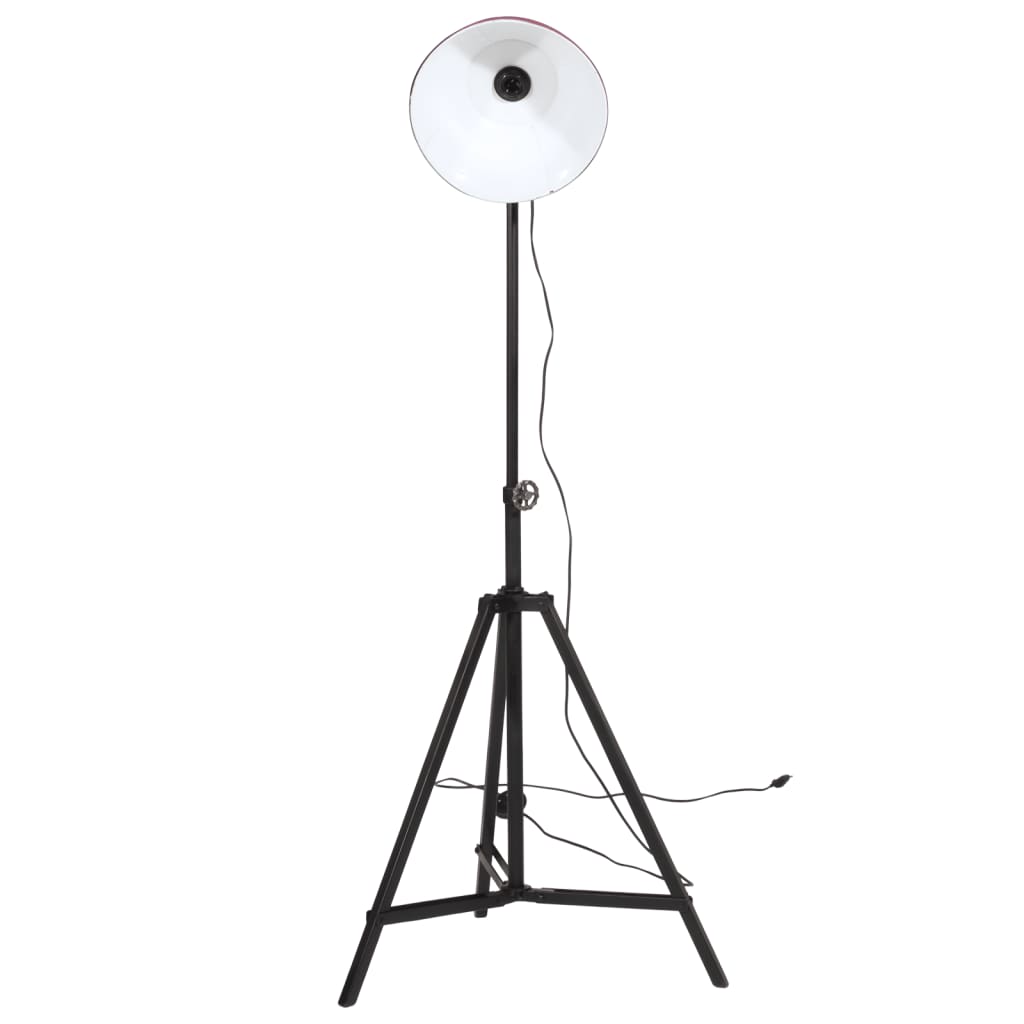 vidaXL Lampă de podea, 25 W, roșu uzat, 61x61x90/150 cm, E27 vidaXL Lampă de podea, 25 W, roșu uzat, 61x61x90/150 cm, E27