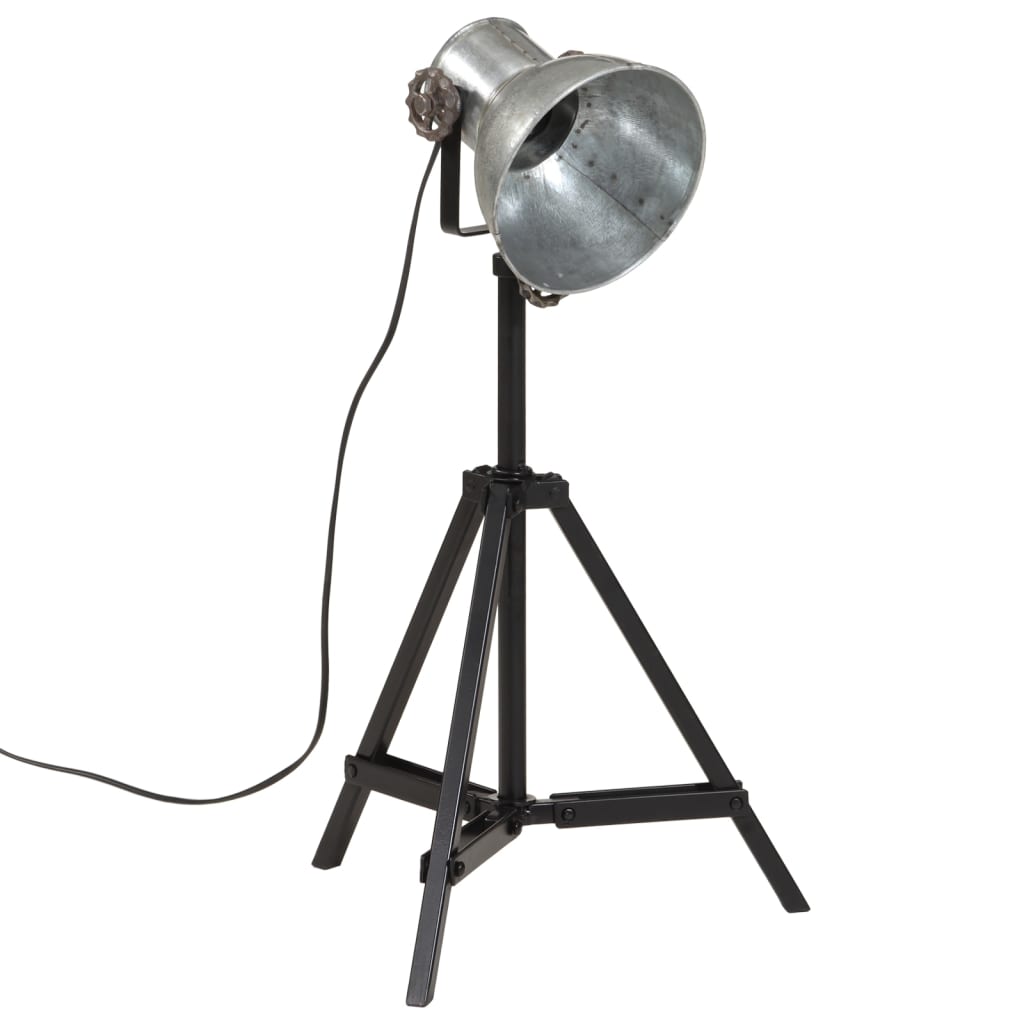 vidaXL Lampă de podea 25 W, argintiu vintage, 35x35x65/95 cm, E27 vidaXL Lampă de podea 25 W, argintiu vintage, 35x35x65/95 cm, E27