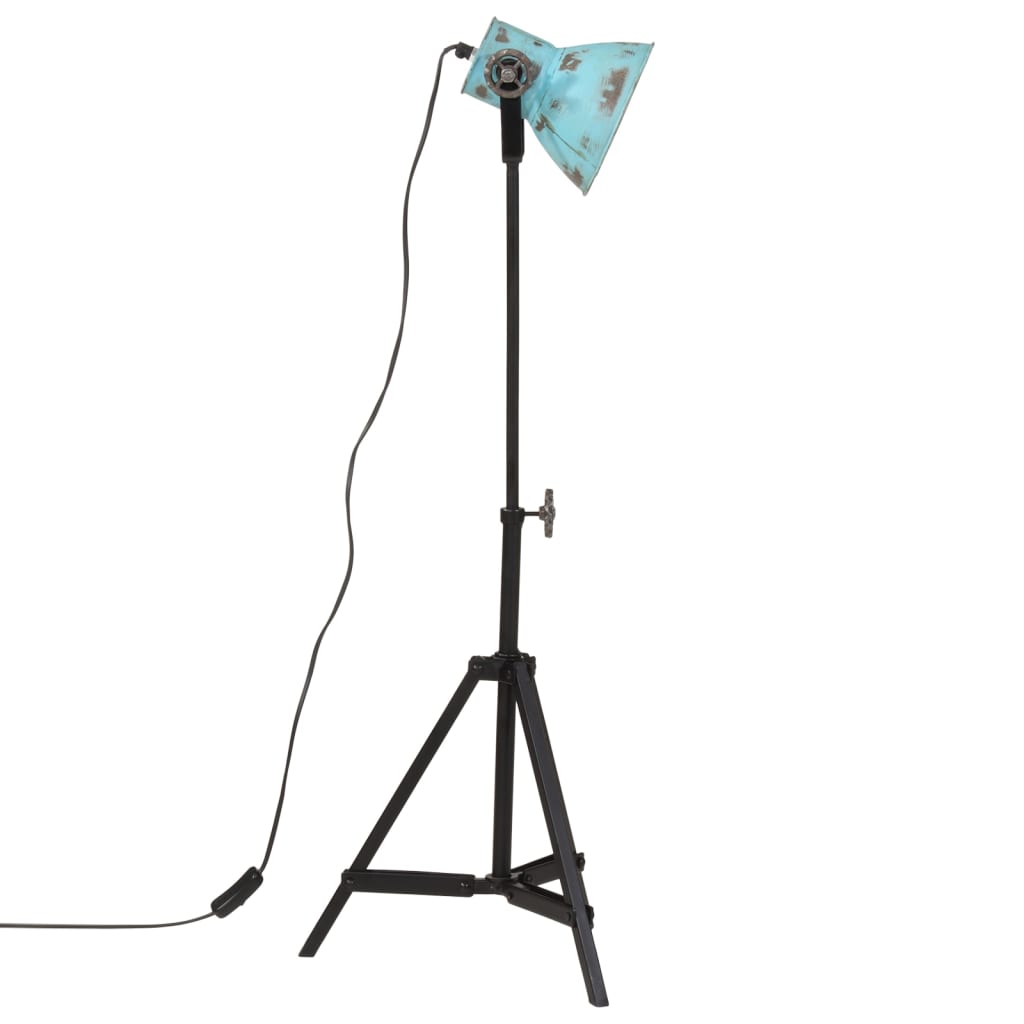 vidaXL Lampă de podea, 25 W, albastru uzat, 35x35x65/95 cm, E27 vidaXL Lampă de podea, 25 W, albastru uzat, 35x35x65/95 cm, E27