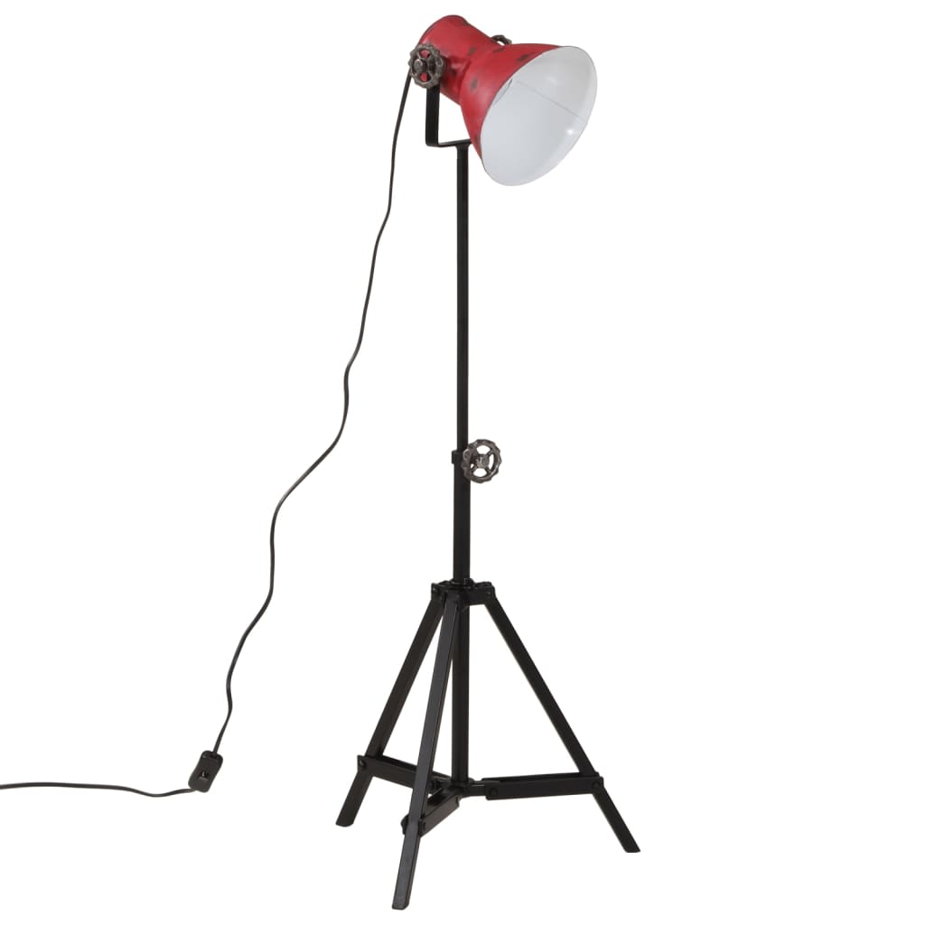 vidaXL Lampă de podea 25 W, roșu uzat, 35x35x65/95 cm, E27 vidaXL Lampă de podea 25 W, roșu uzat, 35x35x65/95 cm, E27