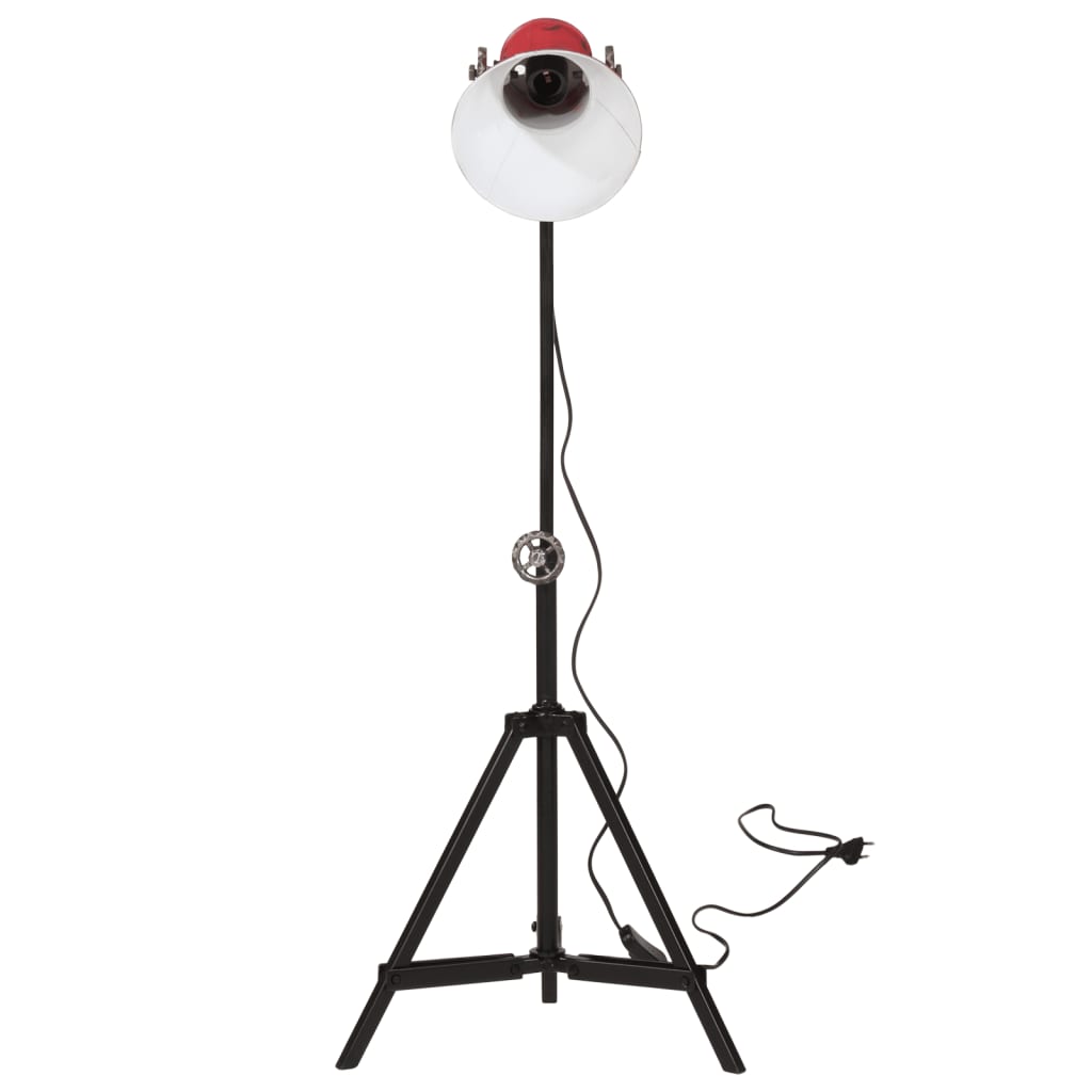vidaXL Lampă de podea 25 W, roșu uzat, 35x35x65/95 cm, E27 vidaXL Lampă de podea 25 W, roșu uzat, 35x35x65/95 cm, E27