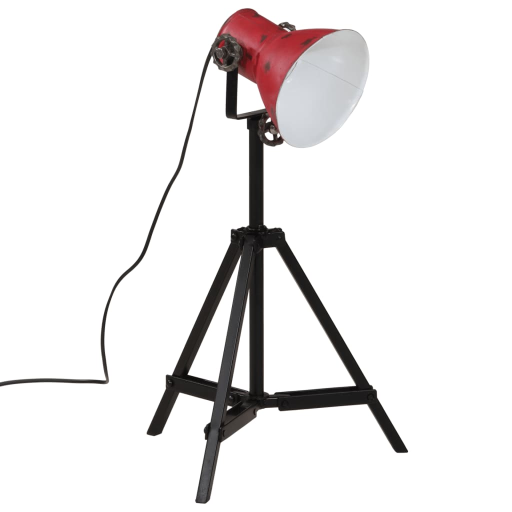 vidaXL Lampă de podea 25 W, roșu uzat, 35x35x65/95 cm, E27 vidaXL Lampă de podea 25 W, roșu uzat, 35x35x65/95 cm, E27